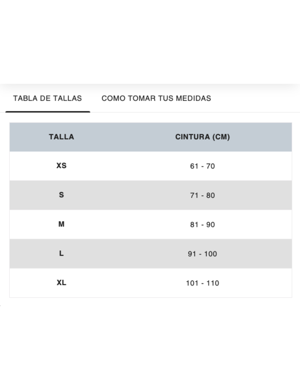 FAJA DE 3 VELCROS TALLE LARGO